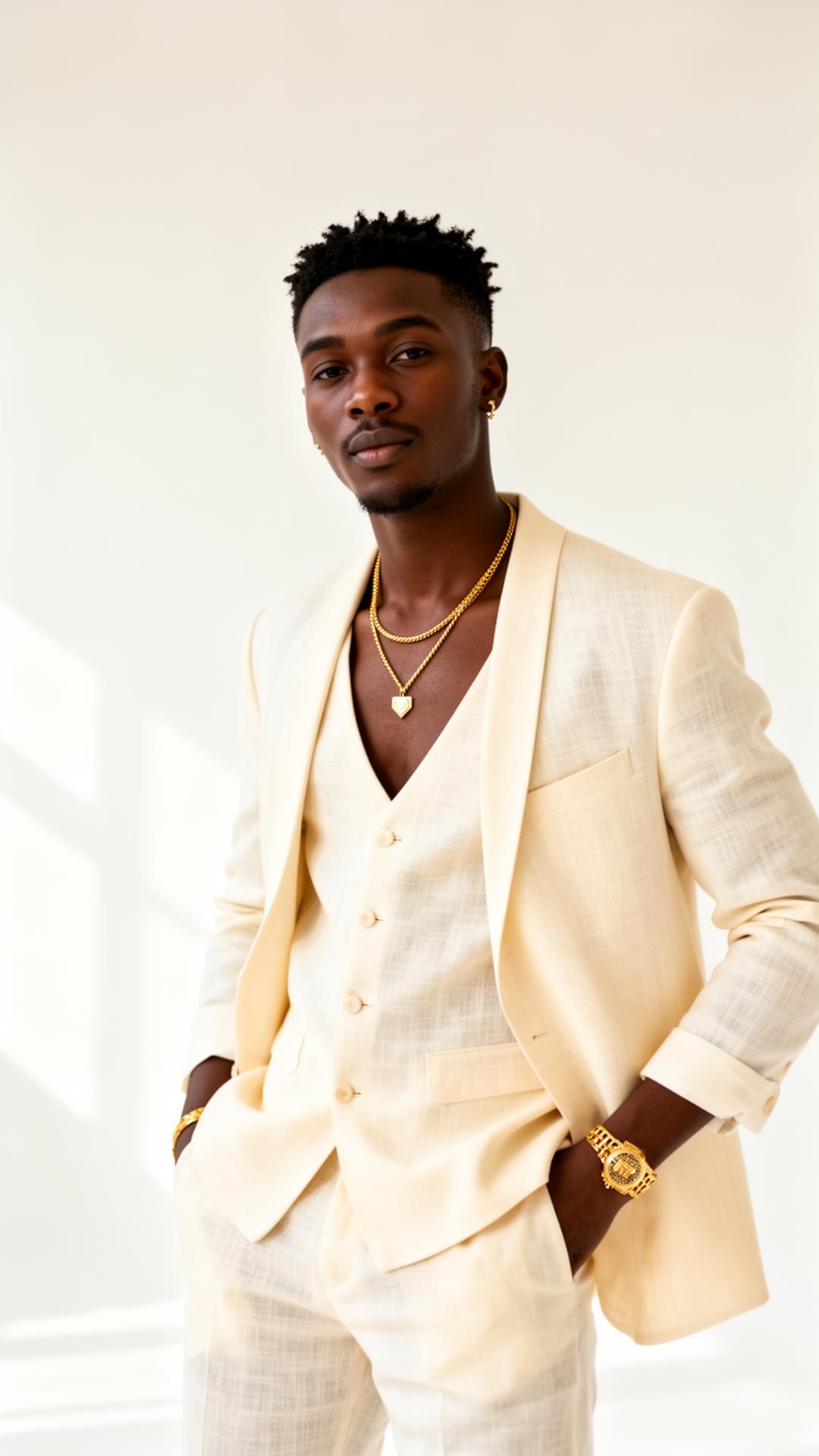 Portrait of Abel, afrobeat artist from Ghana