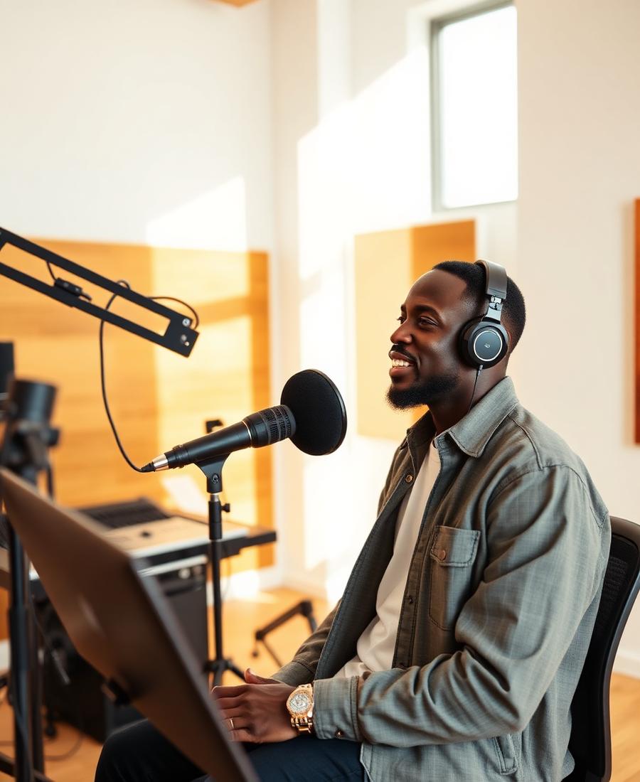 Studio session, Accra