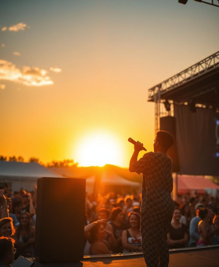 Festival sunset